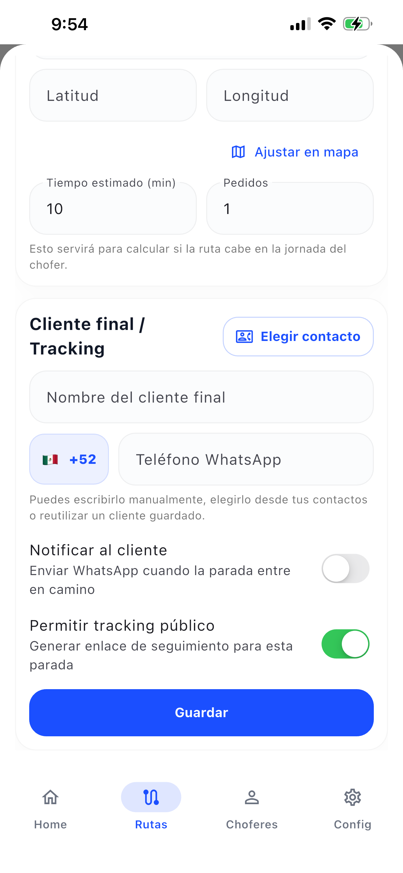 Clientes informados sin llamadas